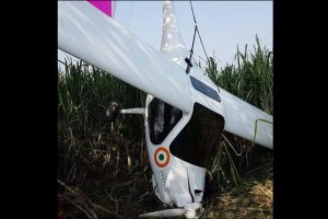 北方邦:印度空军微型飞机在巴格达坠毁，飞行员安全