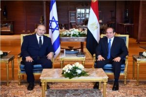 埃及总统，以色列总理讨论双边关系，巴勒斯坦
