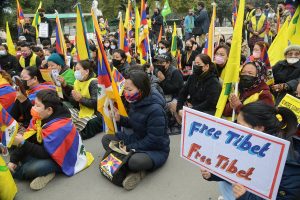 德里藏人抗议北京奥运会