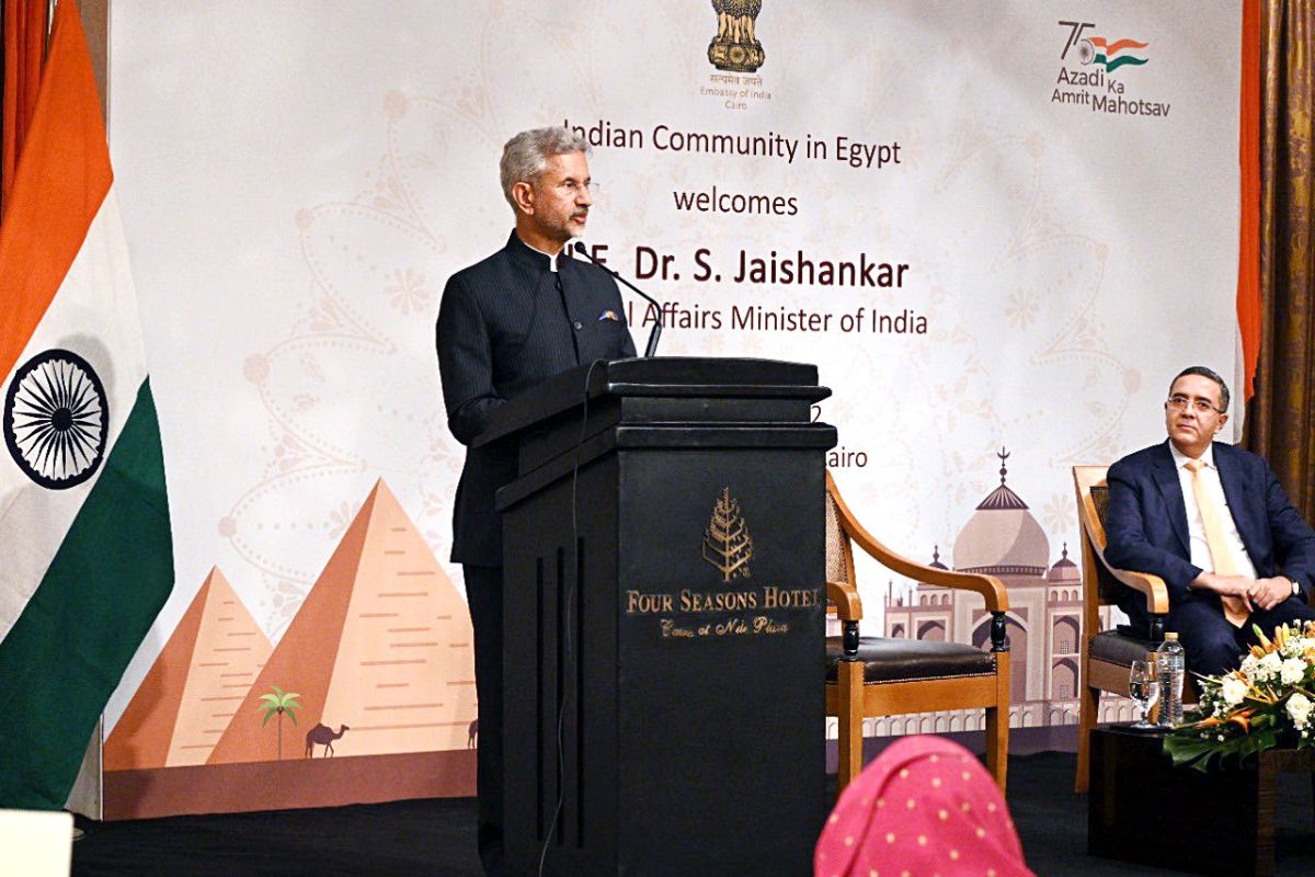 外交部长，S Jaishankar，全球化，可持续解决方案，印度-埃及商业论坛，埃及万博3.0下载APP