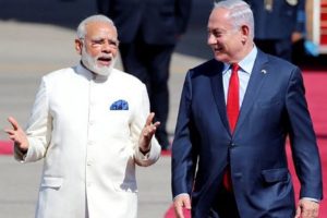 莫迪总理与以色列总理内塔尼亚胡交谈，讨论如何促进双边关系