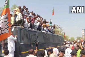 印度人民党工人在斋浦尔抗议期间被拘留