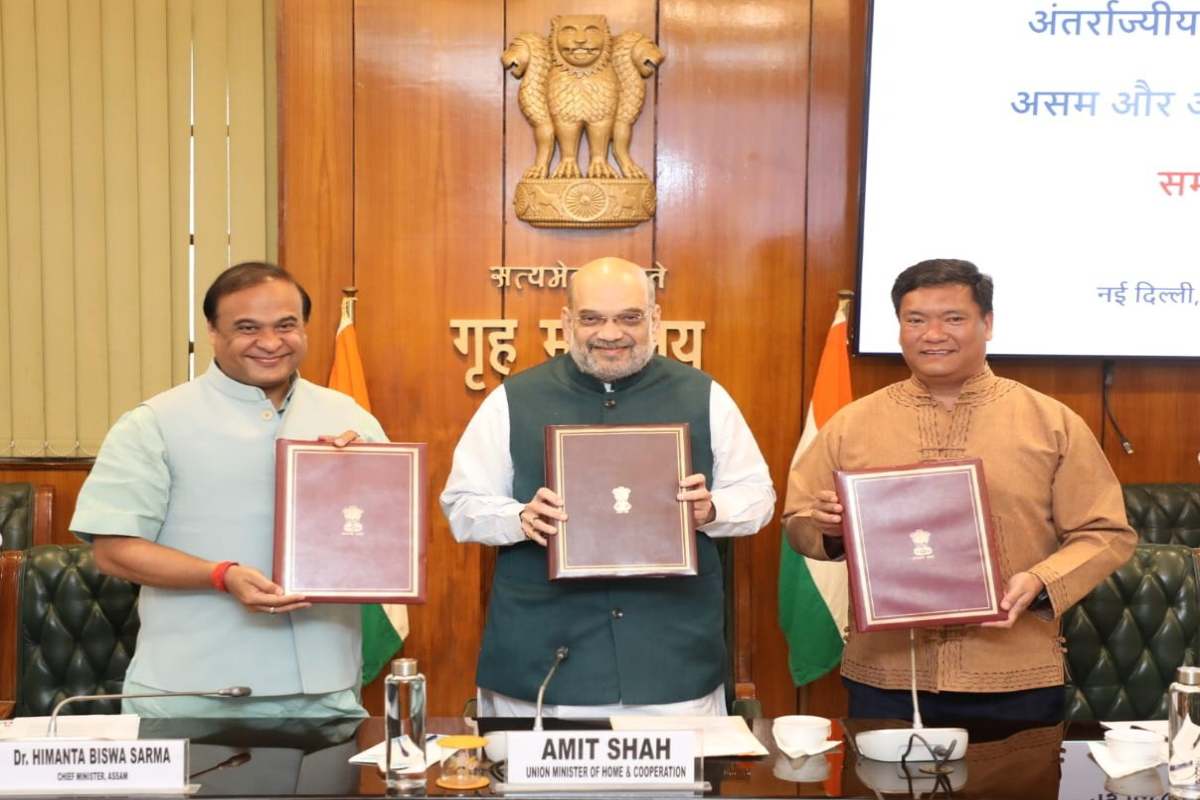 CMs签署协议解决阿萨姆邦-**边界争端